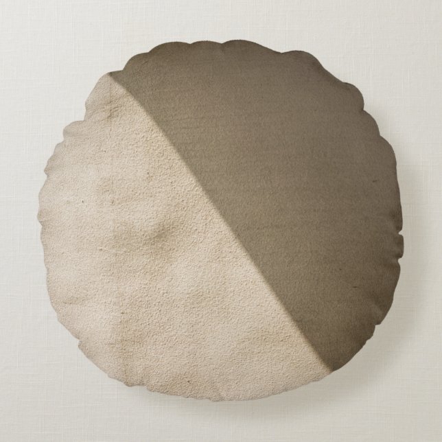 Cojín Redondo Brown concrete wall (Anverso)
