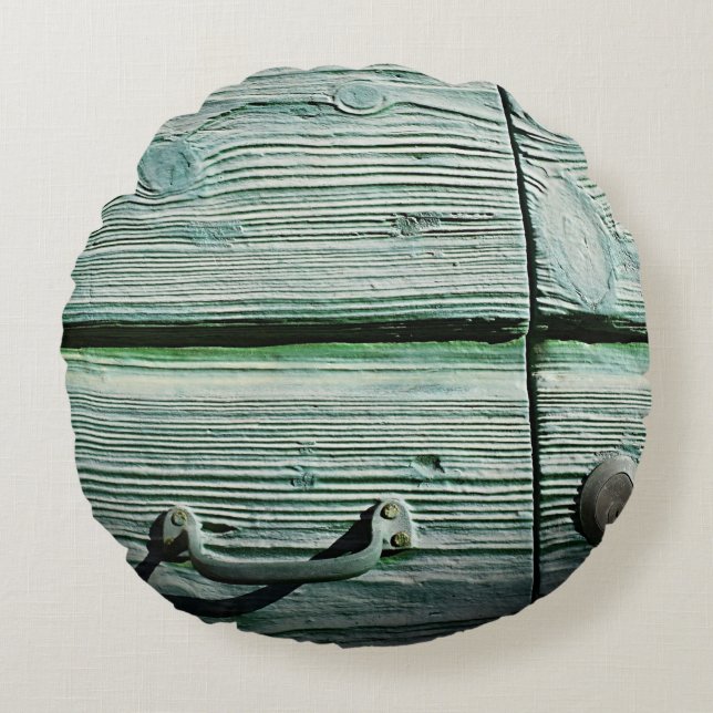 Cojín Redondo Brown wooden drawer (Anverso)