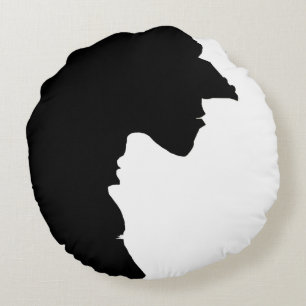 Cojín Redondo Brujas Yin Yang Halloween