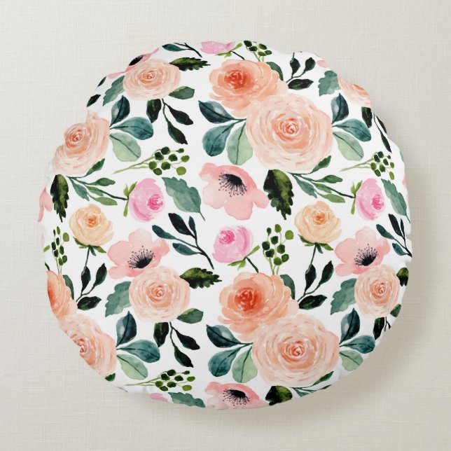 Cojín Redondo Brunch dominical (Anverso)