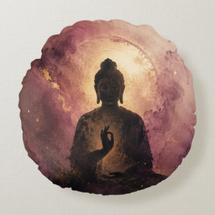 Cojín Redondo Buda Místico Meditación Zen
