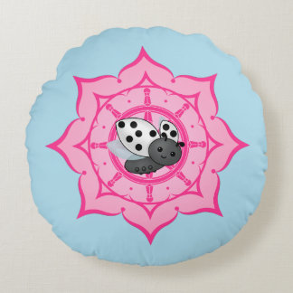 Cojín Redondo Buda Vesak Ladybug