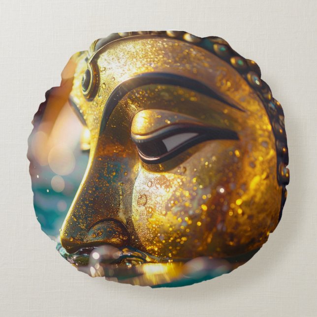 COJÍN REDONDO BUDDHA - ZEN BUDISMO (Anverso)