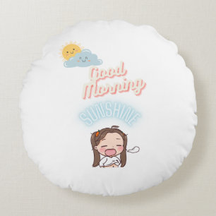 Cojín Redondo Buenos días Sunshine Pillow