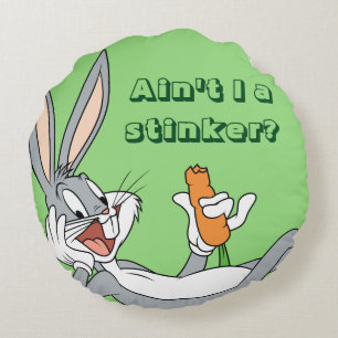 Cojín Redondo BUGS BUNNY™ MIENTRAS Abajo La Zanahoria De Comer