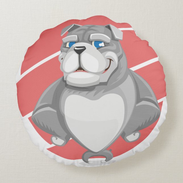 Cojín Redondo Bulldog (Reverso)