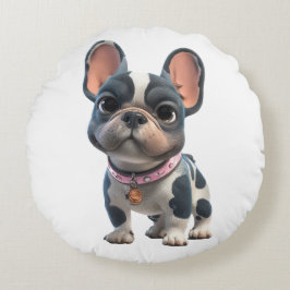 Cojín Redondo Bulldog Francés