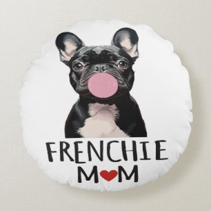 Cojín Redondo Bulldog francés adorable