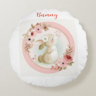 Cojín Redondo Bun Bun Love: Round Bunny Pillow