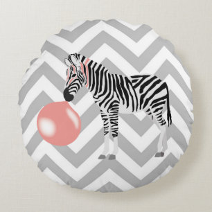 Cojín Redondo Burbuja Gum Zebra