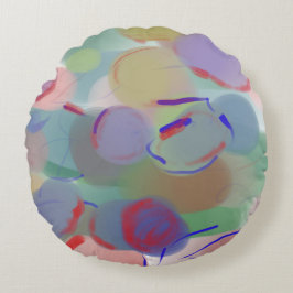 Cojín Redondo Burbujas abstractas