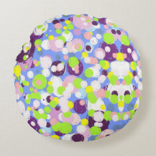 Cojín Redondo Burbujas de colores