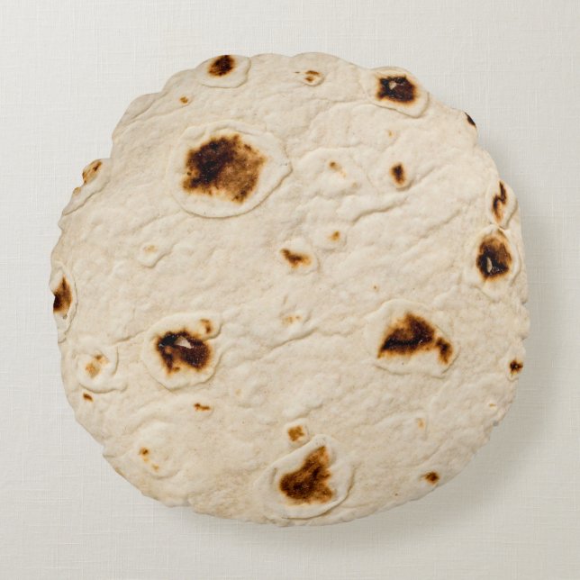 Cojín Redondo Burritos, Tortilla gigante (Anverso)