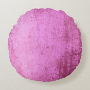 Cojín Redondo Burst falso de terciopelo rosado