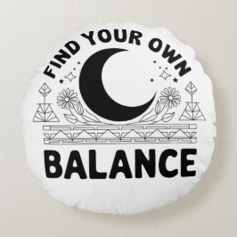 Cojín Redondo Buscar su propio saldo