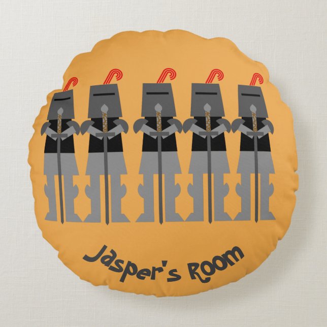 Cojín Redondo Caballeros (Anverso)