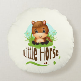 Cojín Redondo Caballo pequeño