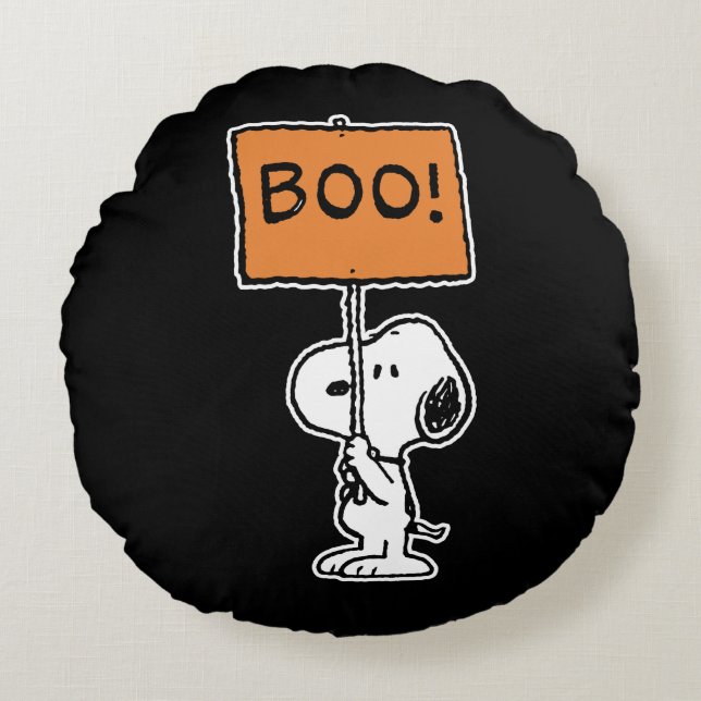 Cojín Redondo Cacahuetes | Snoopy Boo! (Anverso)
