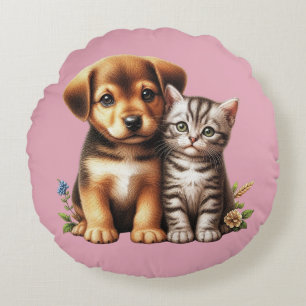 Cojín Redondo Cachorro/gatito
