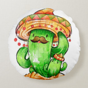 Cojín Redondo Cactus lindo