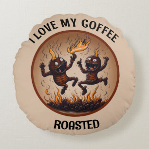 Cojín Redondo Café tostado