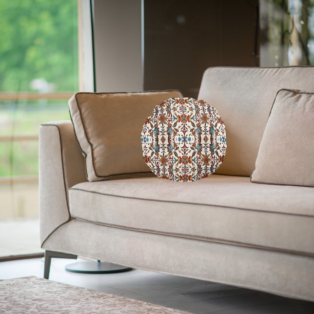 Cojín Redondo Caída fabulosa y azul (Subido por el creador)