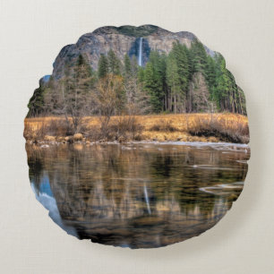 Cojín Redondo Caídas escénicas de Yosemite