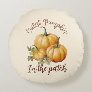 Cojín Redondo Calabaza más fina en el parche