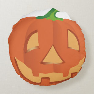 Cojín Redondo Calabaza para Halloween 1