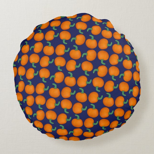 Cojín Redondo Calabazas (Reverso)