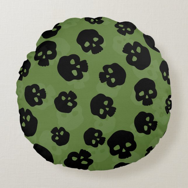 Cojín Redondo Calaveras (Anverso)