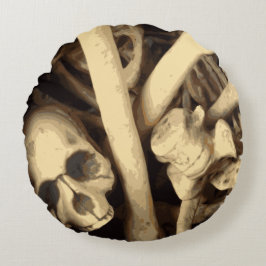 Cojín Redondo Calderón de huesos.