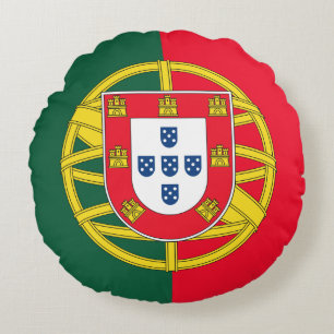 Cojín Redondo Calidad de la bandera portuguesa