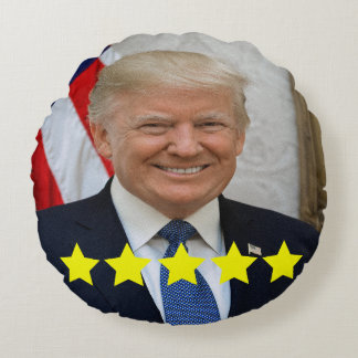 Cojín Redondo Calificación de aprobación del presidente Donald T
