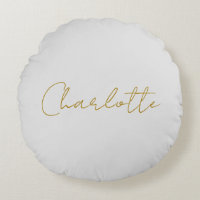 Calligraphy Gold Color Gray Personalizado Personal