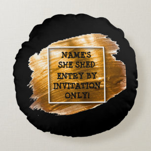 Cojín Redondo Cambiar el texto Añadir el nombre que le dio al pi