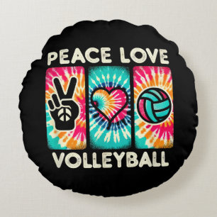 Cojín Redondo Camisas De Voleibol Para Adolescentes Mujeres Chic