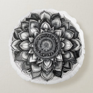 Cojín Redondo camiseta mandala