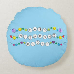 Cojín Redondo Campamento Mataponi Amistad Pulsera Pillow