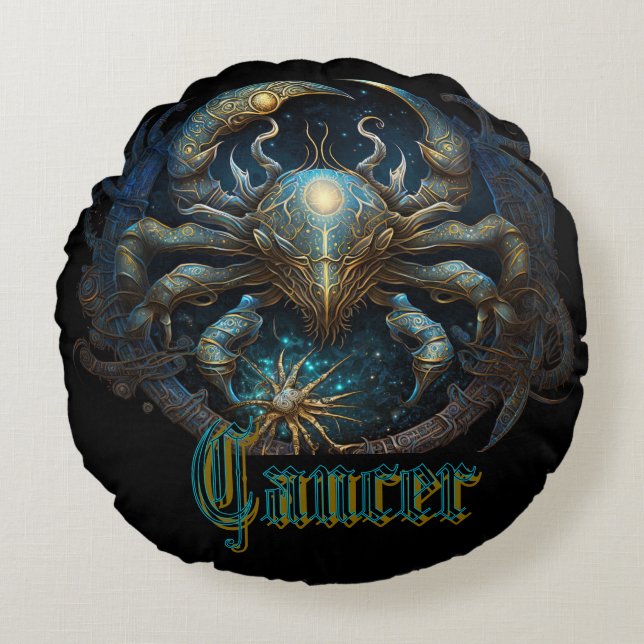 Cojín Redondo Cáncer (Anverso)