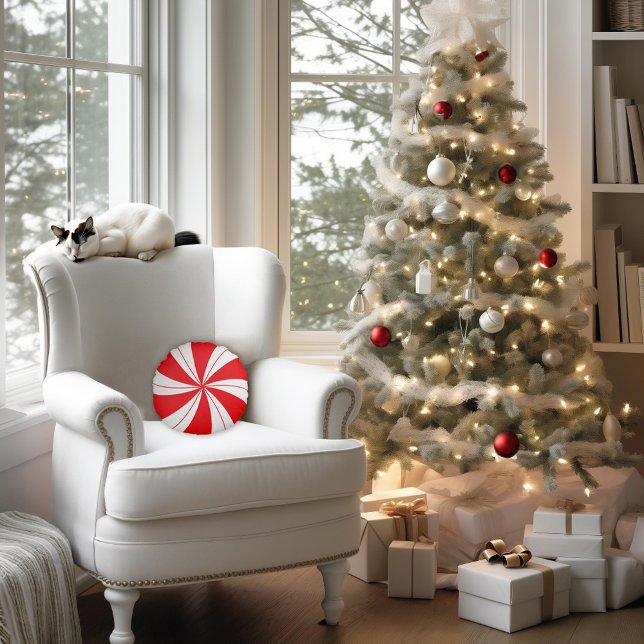 Cojín Redondo Candy Holiday de Peppermint (Subido por el creador)