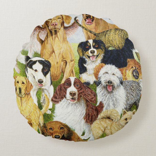 Cojín Redondo Canículas (Anverso)