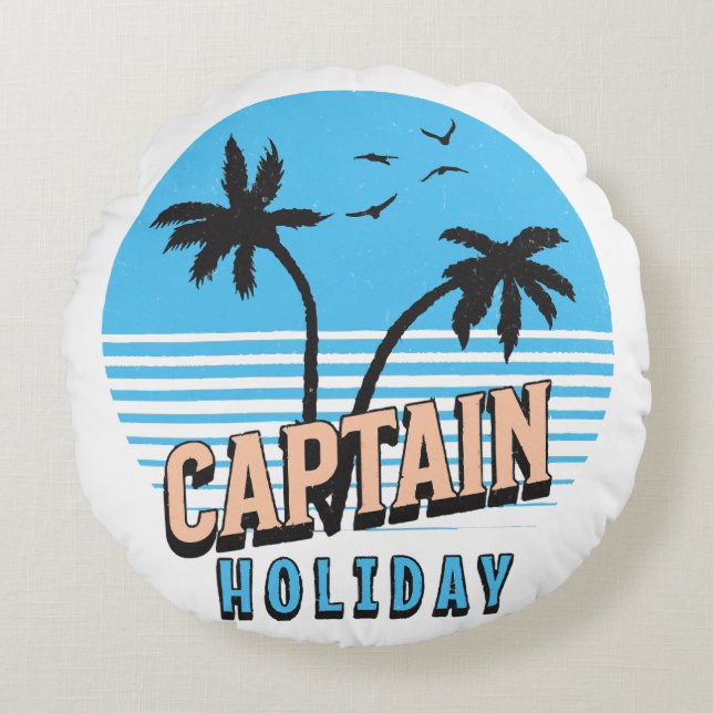 Cojín Redondo Capitán Holiday (Anverso)
