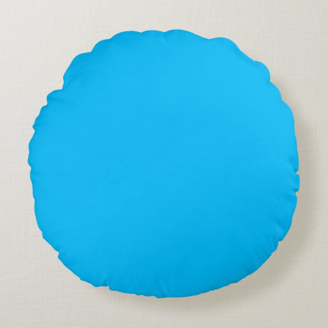 Cojín Redondo Capri (color sólido)  (Anverso)