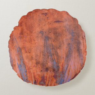 Cojín Redondo Captación textureabstracta, envejecida, envejecida