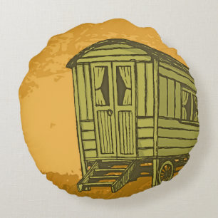 Cojín Redondo Caravana gitana