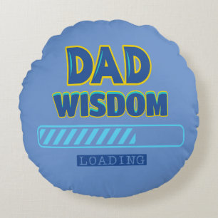 Cojín Redondo Carga de Sabiduría de Papá
