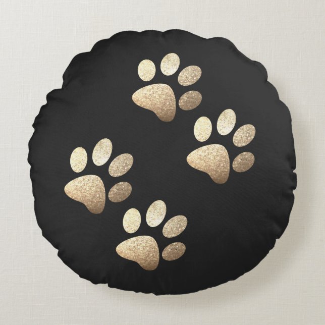 Cojín Redondo Cargador suave del perro de los amigos (Anverso)