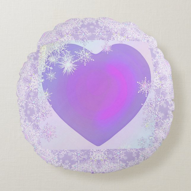 Cojín Redondo Carnero morado (Anverso)