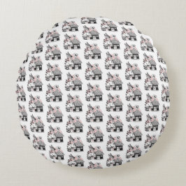 Cojín Redondo Casa De Hadas Y De Hadas Encantadas